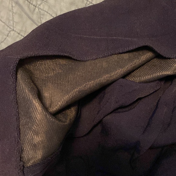 80s flowy suit-esque top with built in pocket square and shoulder pads - Picture 6 of 7